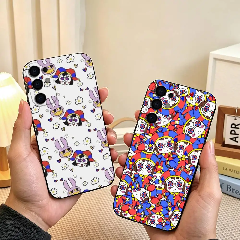 The A-Amazing Digital Circus Phone Case For Samsung S26,S25,S24,S23,S22,S21,S30,Ultra,Plus,Fe,Soft Silicone Black Cover Gift