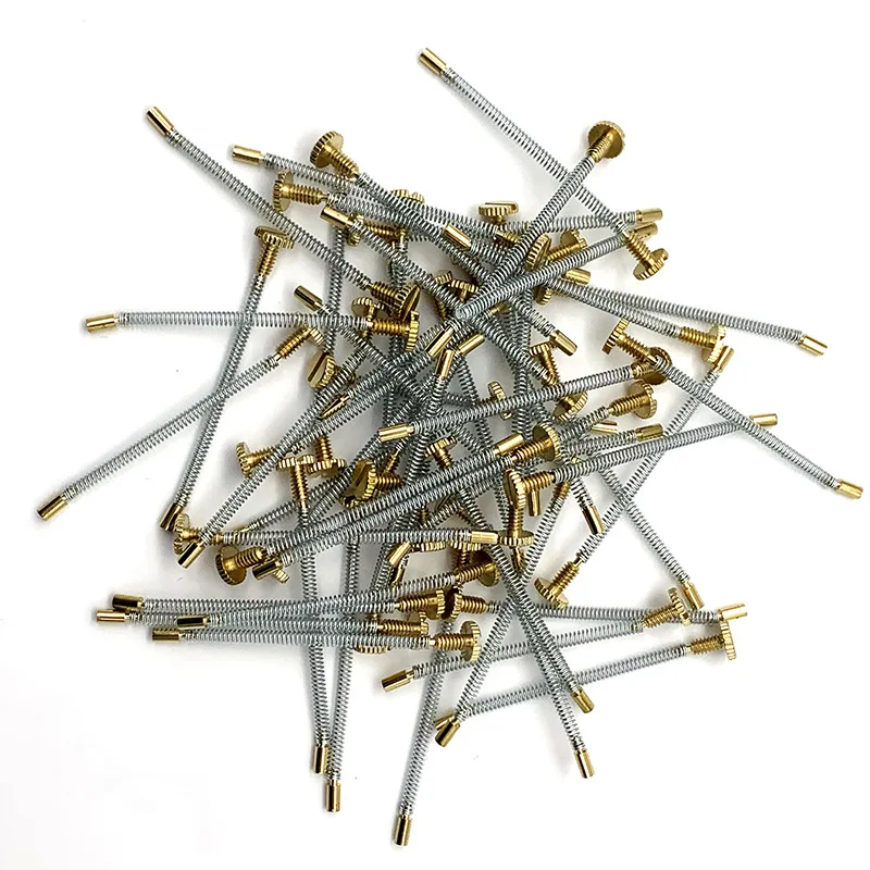 10pcs/Lot 50*2.35mm Universal Replacement Spring Screws For Zorro Kerosene Lighter Repair Service Inner Parts Wholesale