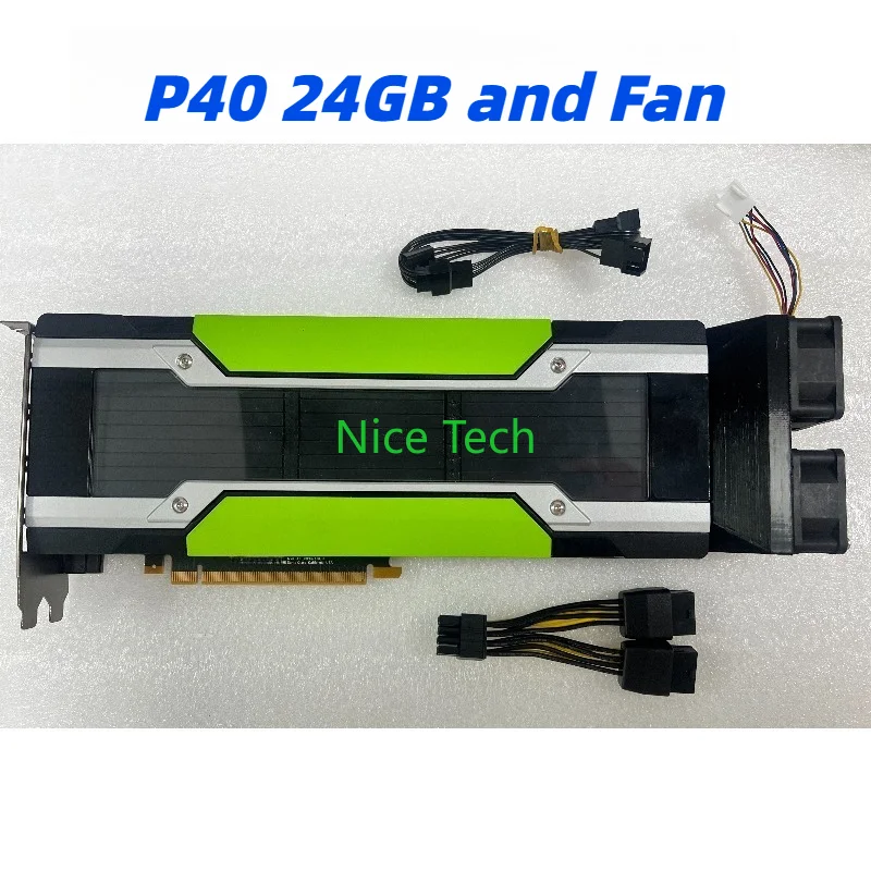 

Original P40 24G Professional Computing GPU with Brute Fan Heatsink
