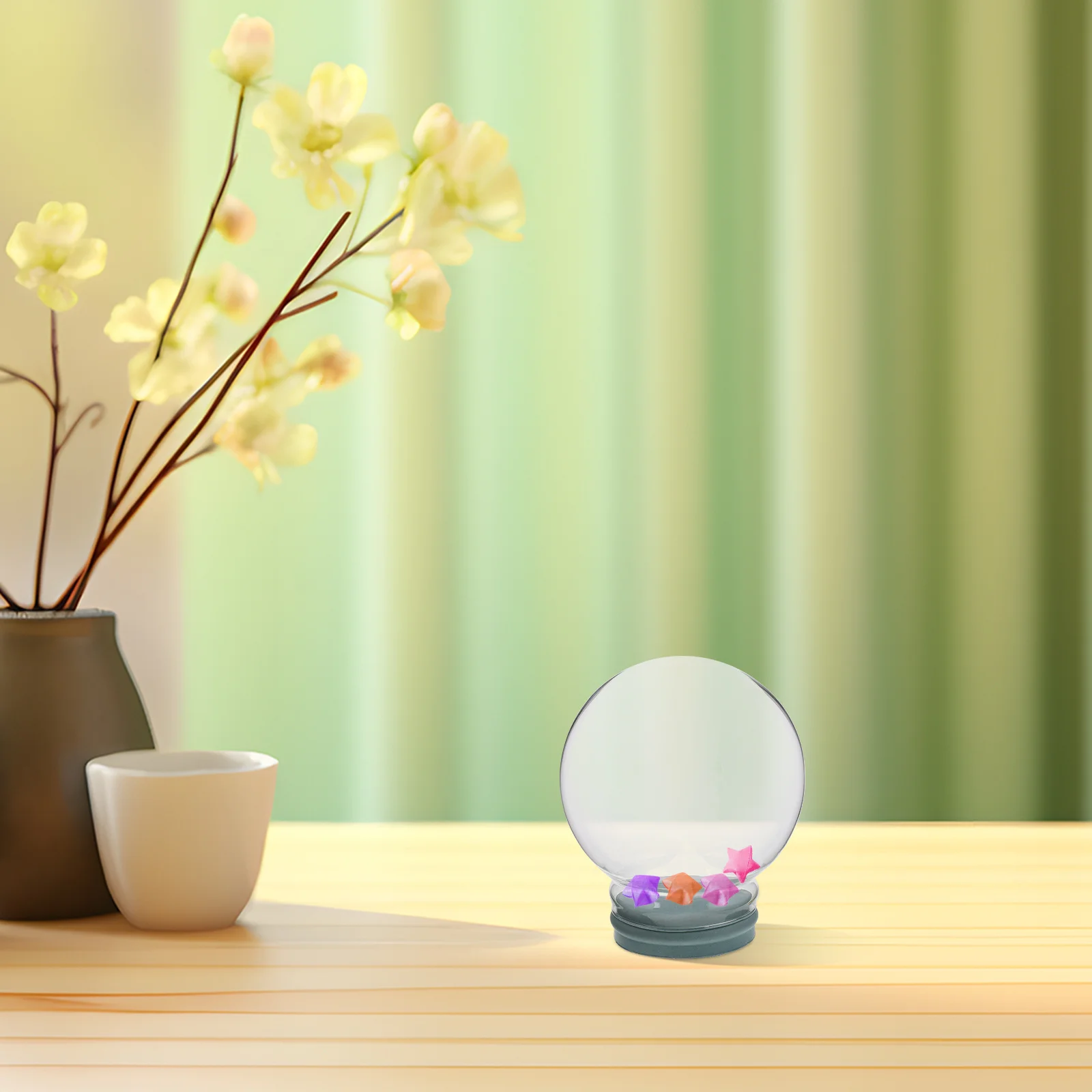 

Empty Glass Snow Globe DIY Kit Creative Decor Make Your Own Unique Snow Jar for Home Gifts Craft Kit Adults