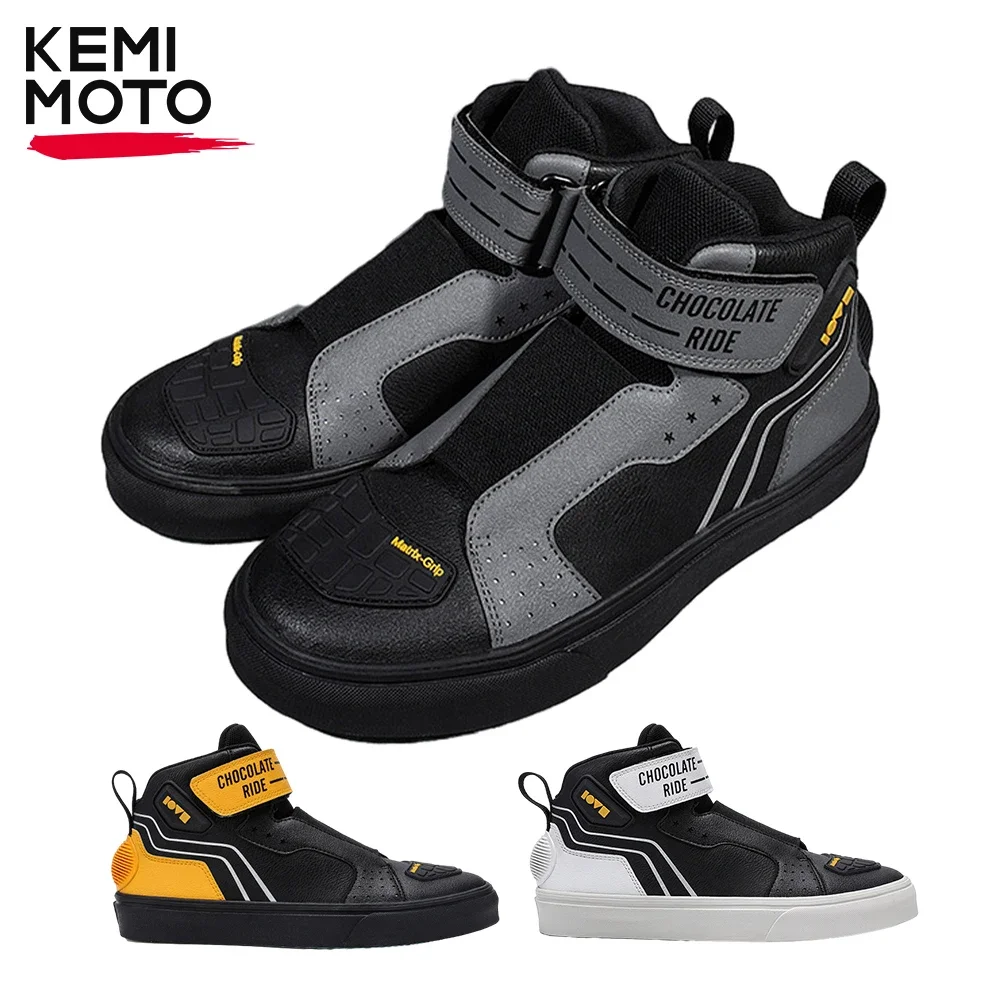 

Motorcycle Men Boots Racing Shoes Riding Motorcyclist Equipment Breathable Durable Reflective Off-road Motorbike Unisex Soft