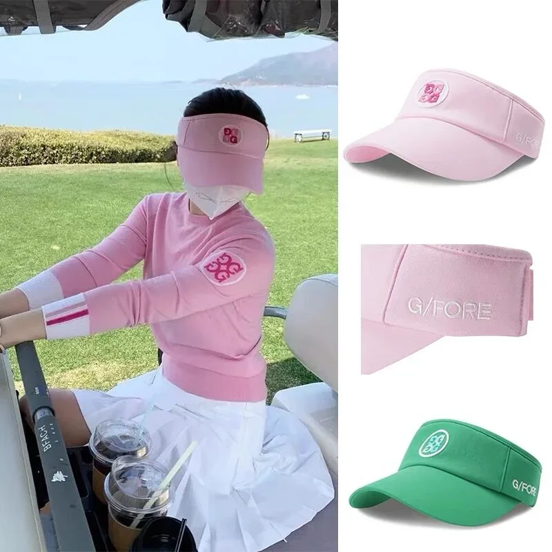 Summer new golf cap women's fashion all-match sunshade sunscreen cap no top hat outdoor sports leisure fashion trend empty t