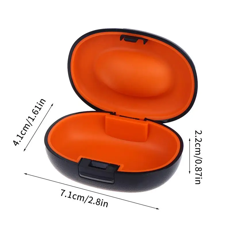 1 Stück tragbare Hörgeräte-Aufbewahrungsbox, Hartschalenetui für Hörgeräte, Organizer für Schallverstärker, Hörgeräte-Zubehör – Detail 9