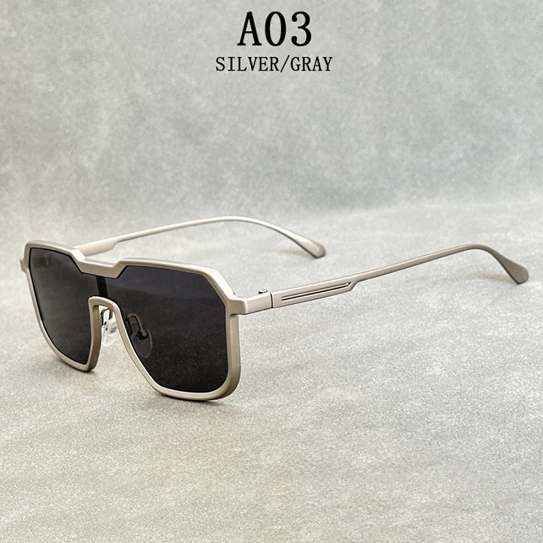 Schwere Metall Sonnenbrille Für Männer Steampunk Mode Gläser Vintage Shades Retro Platz Gafas De Sol Hombre Lunette De Soleil Homme – Detail 3