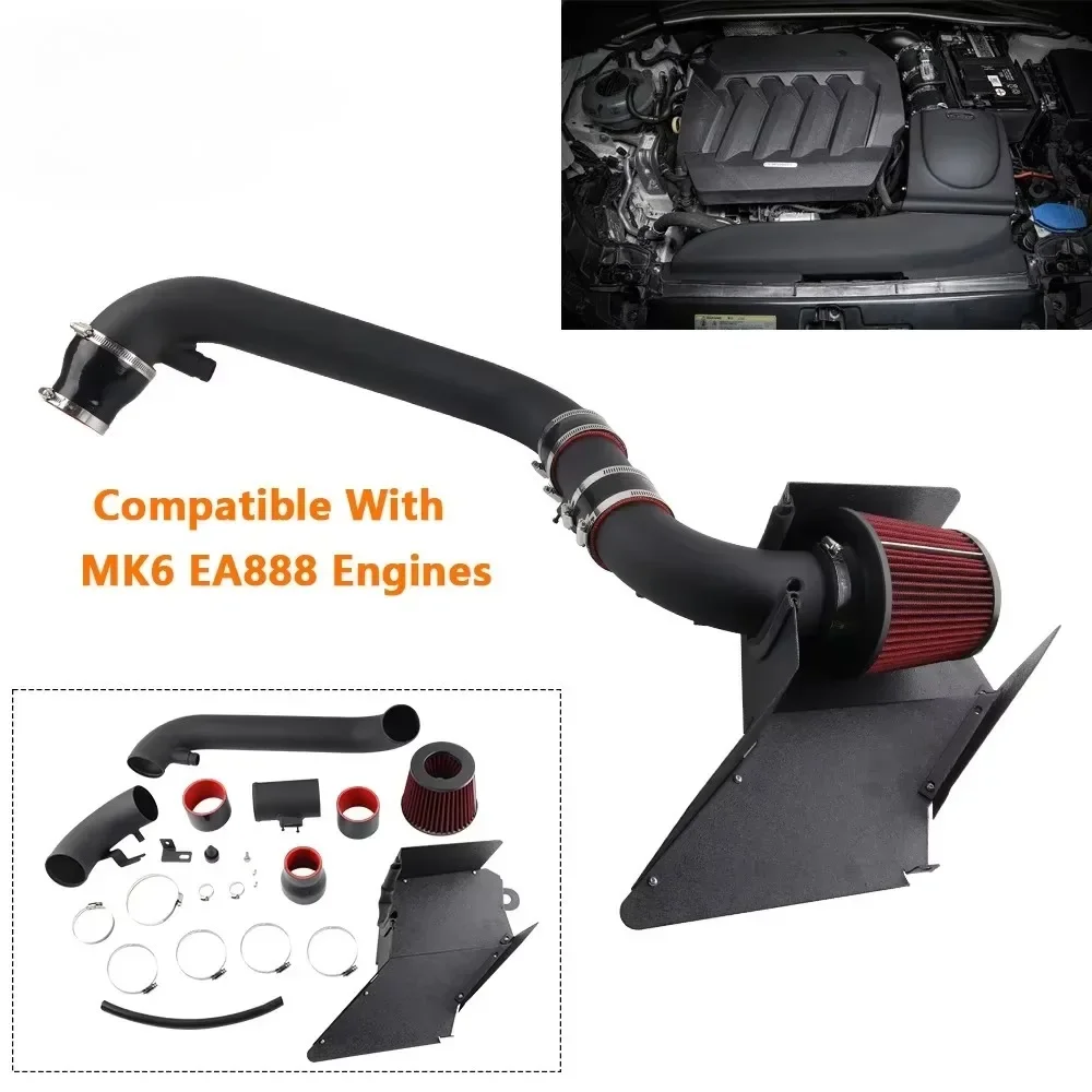 Cold Air Intake Compatible for VW MK5/MK6 Golf GTI for Caddy Seat Leon Audi TT A3 Skoda Octavia EA888/EA113 GEN2 1.8T/2.0T Turbo