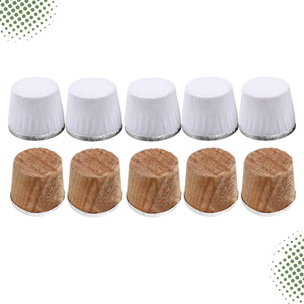 10PCS Wooden Bottle Cork Plug Safe Vacuum Flask Stopper Lid Replacement Kettle Parts Household Supplies (Size S, Normal Style)