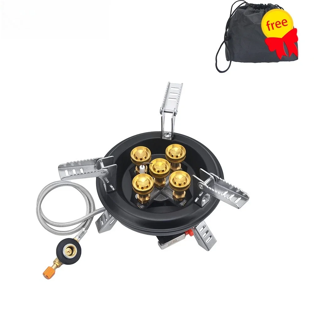 5 Core High Power Camping Gas Stove Portable Foldable Butane Burner Outdoor Split Cooker with Carry Bag
