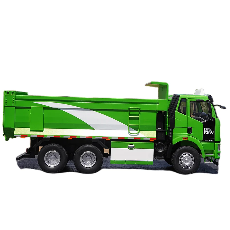 Diecast 1/24 Faw Jiefang Liga Modelo Carros Faw Jiefang J6P 6*4 Smart Muck Truck Play Veículos Brinquedos para Meninos Presente Caixa Original
