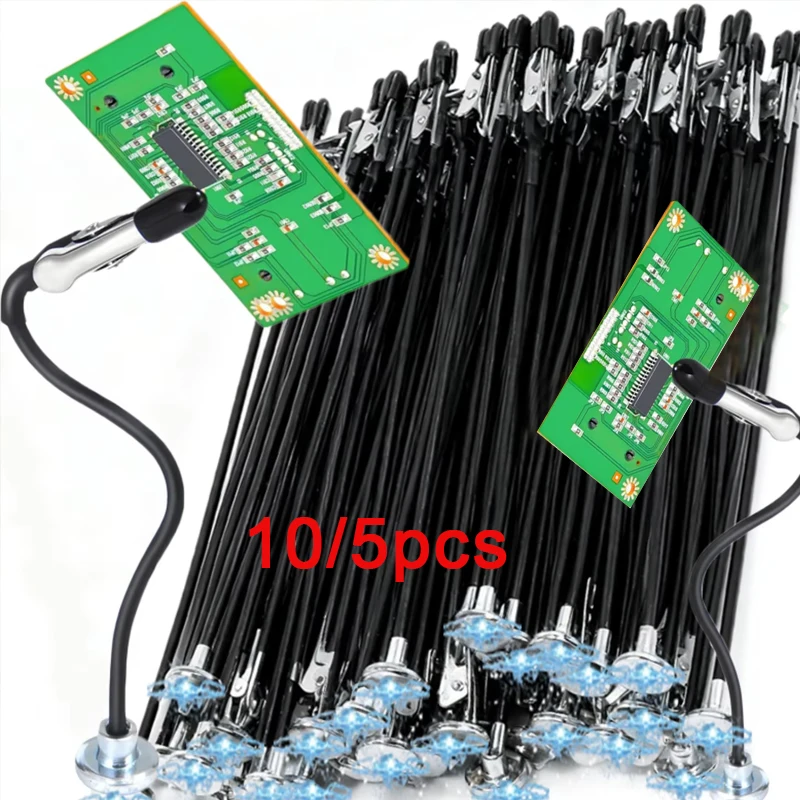 10/5PCS Magnetic Flexible Alligator Clip Electric Test Crocodile Clip for DIY Note Card Clamps Kitchen Menu Holder Photo Clips