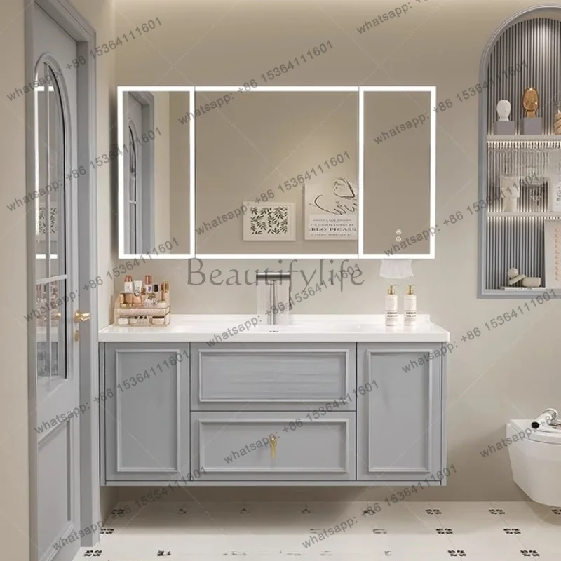LJYVanity Perfume Bathroom Cabinet Toilet Shelves Mirror Sink Bathroom Cabinet Modern Mirror Cupboard Archivadores Room Furnitur