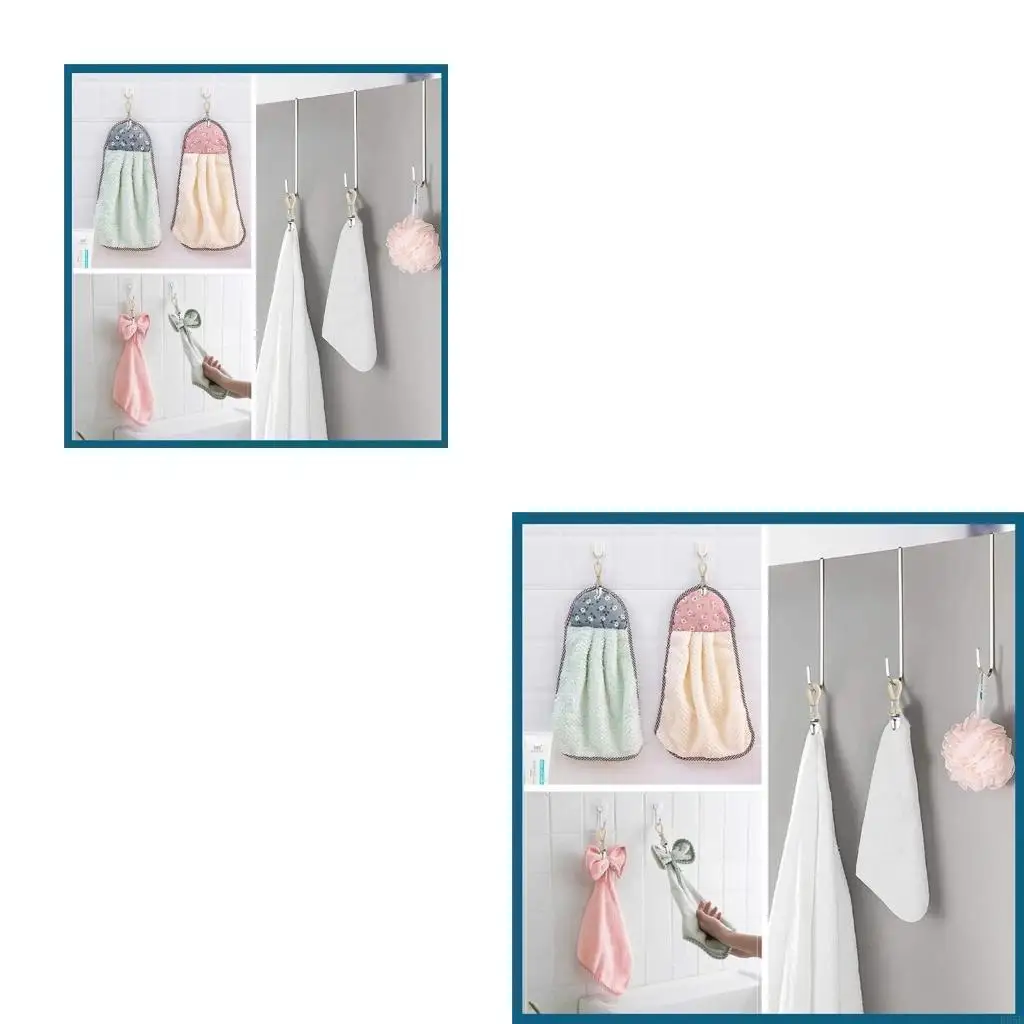 

4Pcs Braided Cotton Loop Metal Towel Clips Portable Traveling Clothespins Clip for Indoor Outdoor Clothesline Drying B95B