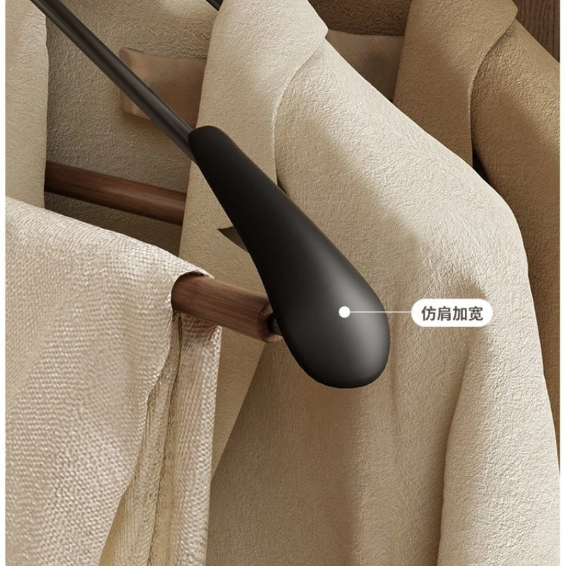 Premium Beech Wood Hangers Anti Slip No Trace Garment Holder High End Adult Clothes Organizer Household Wardrobe Storage Rack