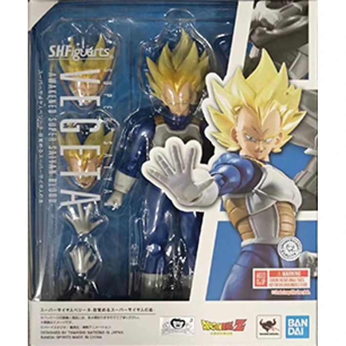 In Stock Restock Bandai S.H.Figuarts SHF Dragon Ball Z Super Saiyan Vegeta Awakened Super Saiyan Blood Anime Action Figure gift