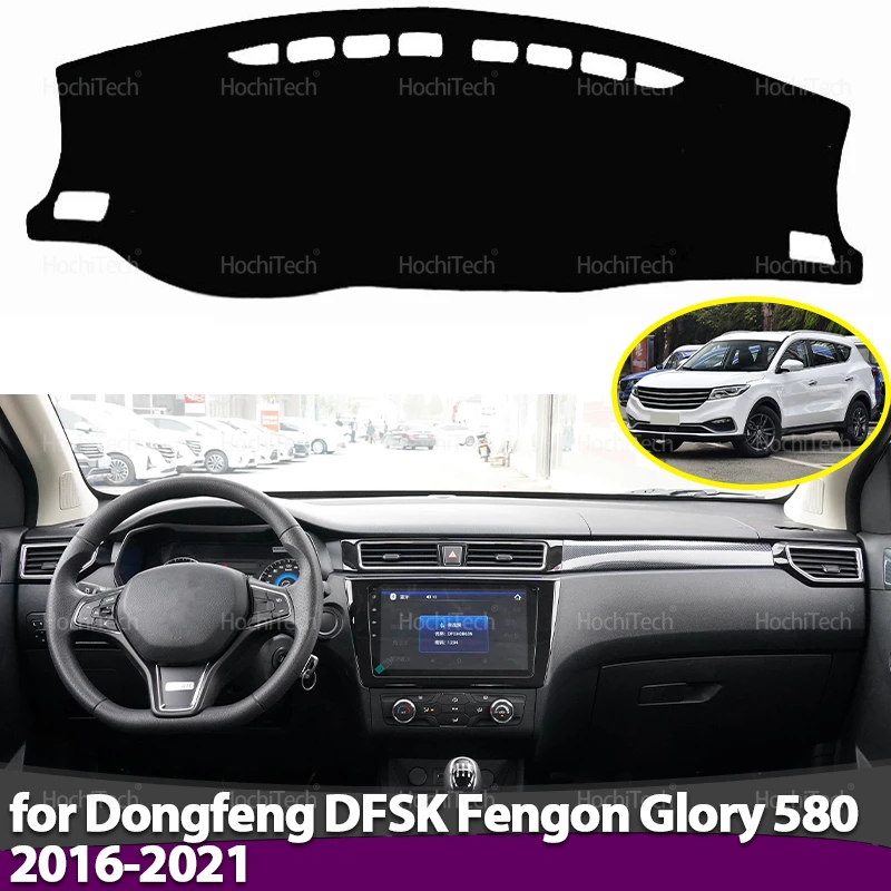 Armaturenbrett-Abdeckung, Armaturenbrett-Matte, Teppich-Pad, Schattenumhang, Decke, Armaturenbrett-Abdeckung für Dongfeng DFSK Fengon Glory 580 2016–2021
