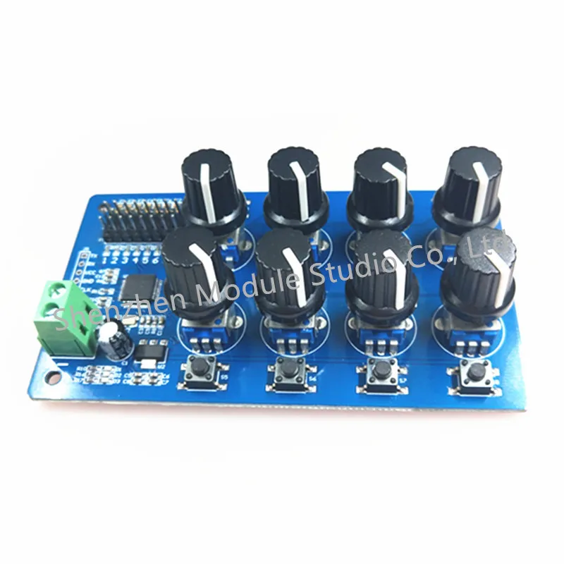 8 Way Channel Servo Controller Module MG995 SG90 Debugging Board Futaba Back Centerer