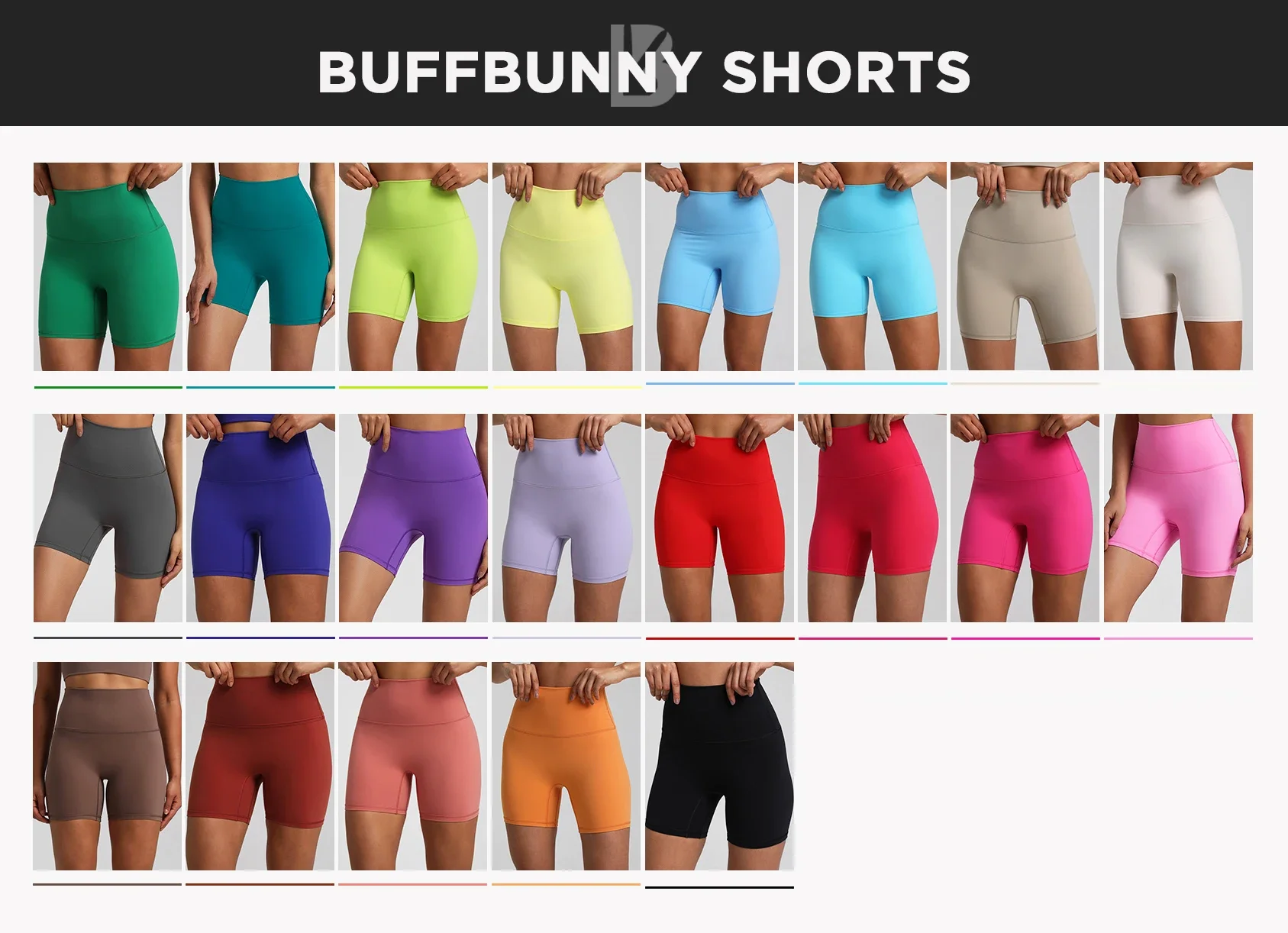 Pantalones cortos de Buffbunny para mujer, mallas deportivas sin costuras para Fitness, Yoga, gimnasio, alta calidad