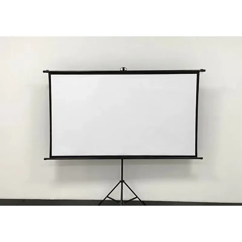 OEM Tripod Screen72"~150" 4:3 16:9 Produce Matte White Gray Fiberglass Portable Tripod Projector Screen