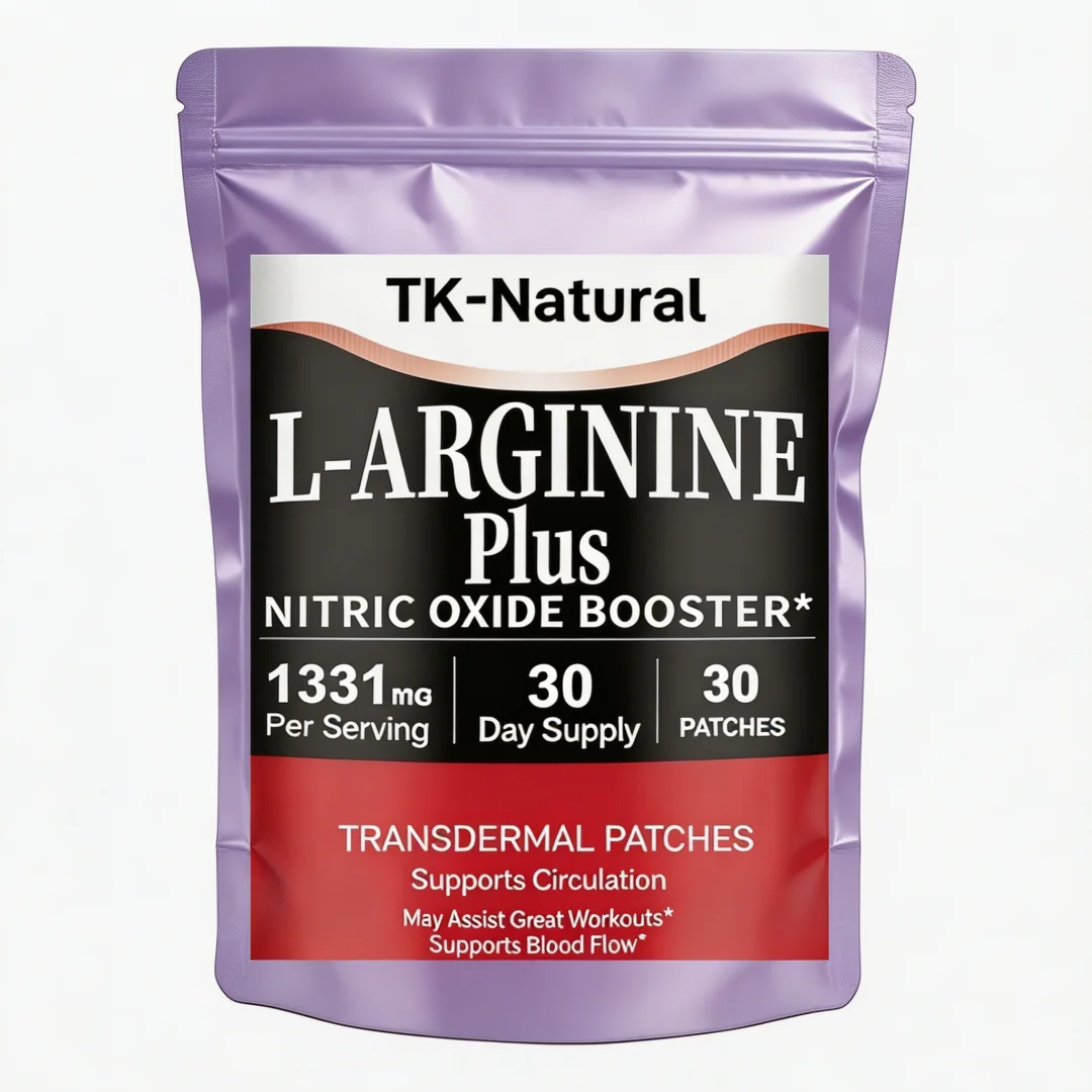 30 Patches Nitric Oxide Booster Transdermal Patches with L-Arginine, L-Citrulline Blend Supports Energy & Performance