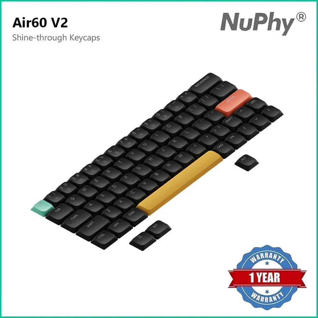 NuPhy Air60 V2 nSA Shine-through PC Keycaps