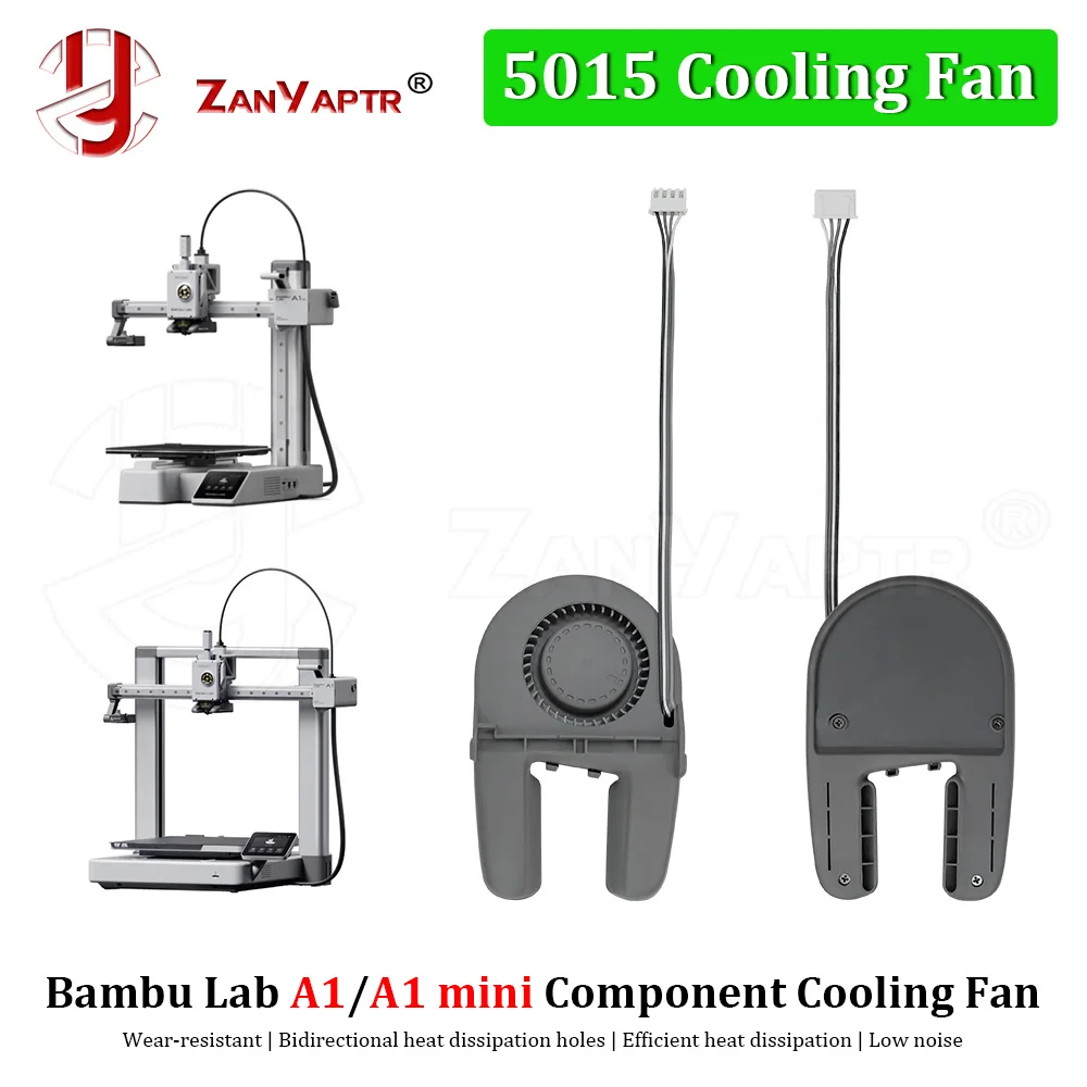 

Cooling fan For Bambu Lab A1 cooler 5015 24V 50X15MM for bambulab A1mini Component Cooling Fan Replacement parts