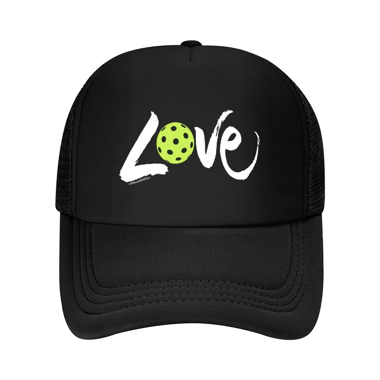 

Pickleball Love (white lettering) Baseball Cap Anime luxury caps Hat Luxury Brand Snapback Cap Women's Golf Wear Men's
