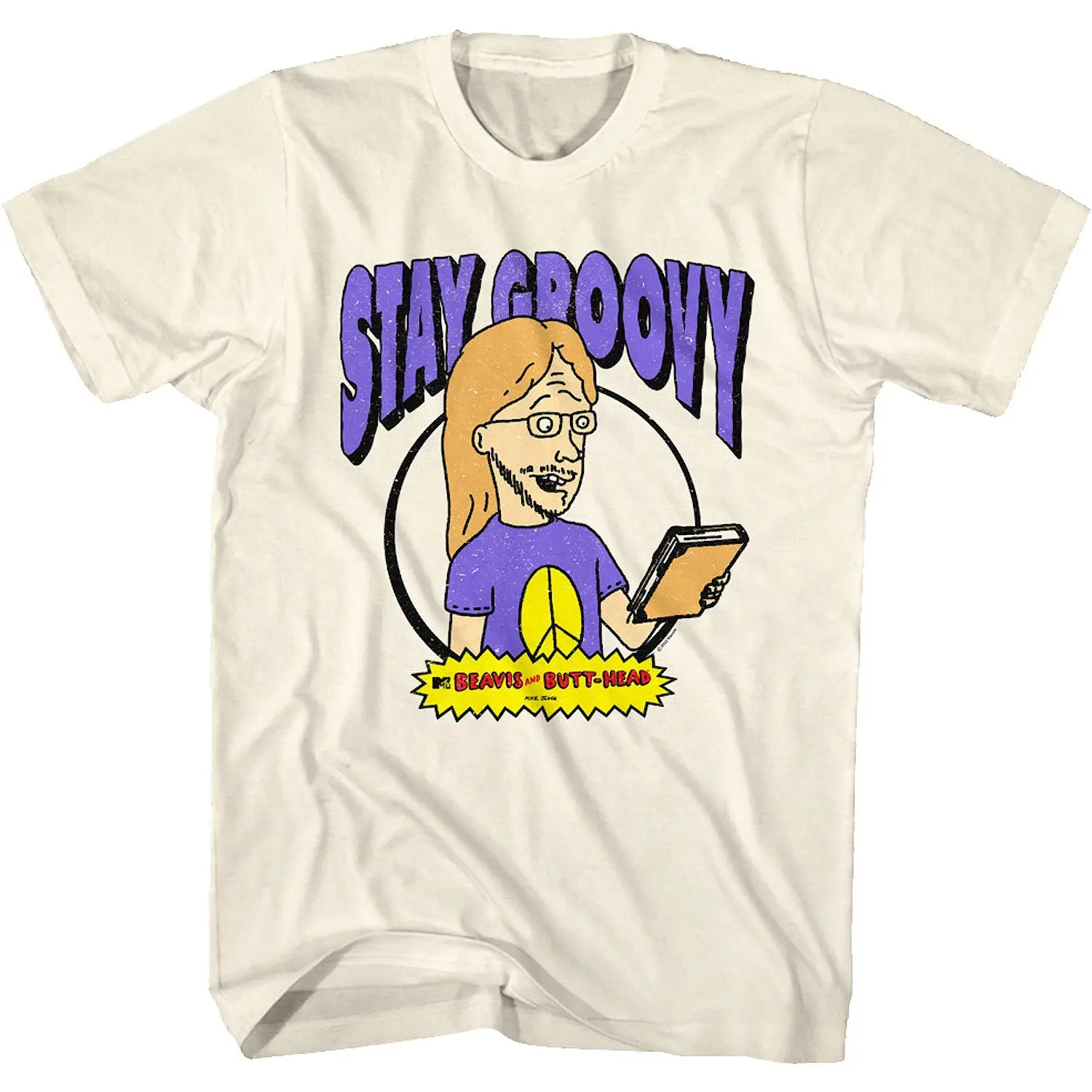 1993 Animated Beavis and Butt-head T-Shirt Cotton Graphic Tee Men