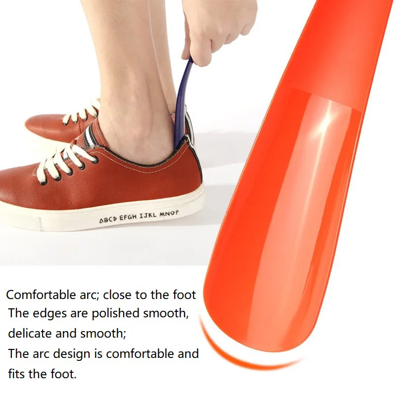 New Shoe Wearing Tool Shoe Slip on Stick Help To Put Shoes Shoehorn Portable Plastic Shoes Wearing Stick Shoehorn Luxury