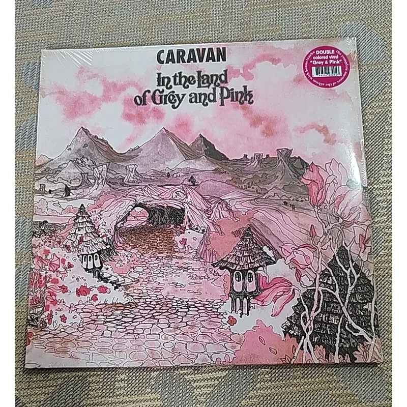 

Genuine Caravan Avant Jazz Rock Caravan Folded Pink Grey Spotted Vinyl 2LP for Caravan