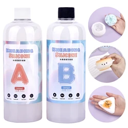 1:1 AB Epoxy Resin Glue Squishy Gel Soft Liquid Silicone Mold Decompression Toys Gift Squeezing Toys Resin Glue 200/500/1000ml
