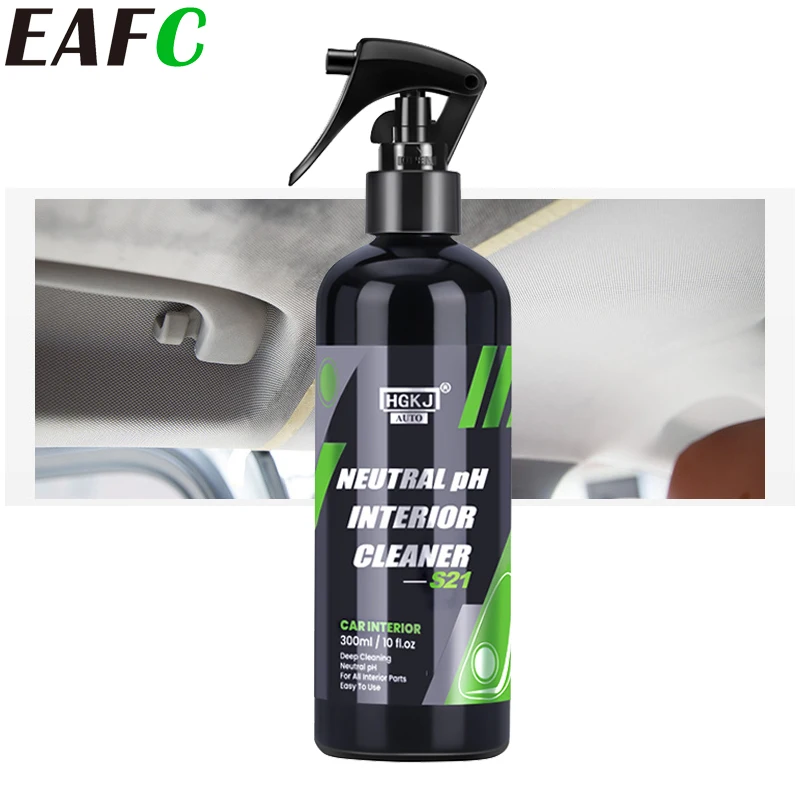 Car Interior Cleaning Spray Auto Neutral PH Refreshing 300ML/100ML/50ML S21 Auto Leather Repair Dry Cleaner Spray Foam Agent