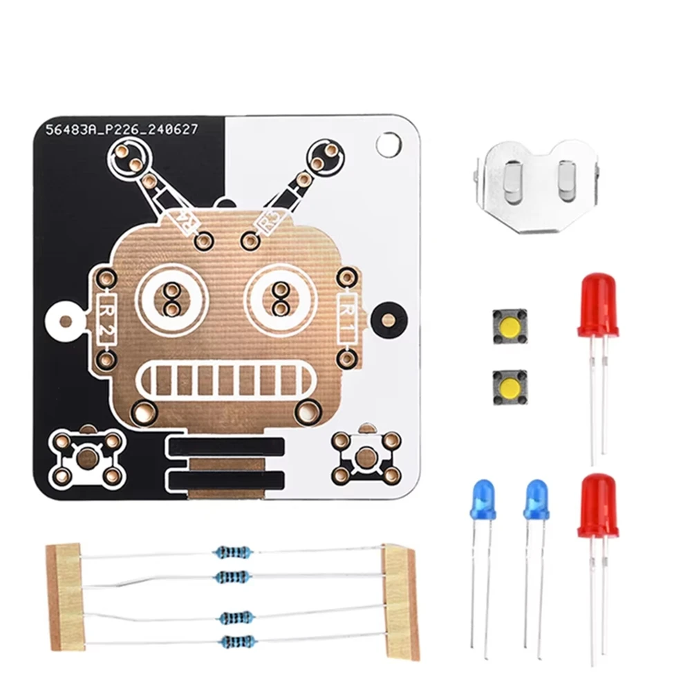 【Tools & Parts】 Robot LED Electronics Beginner Learning Welding Fun DIY Kit LED Light Emitting Tube Module