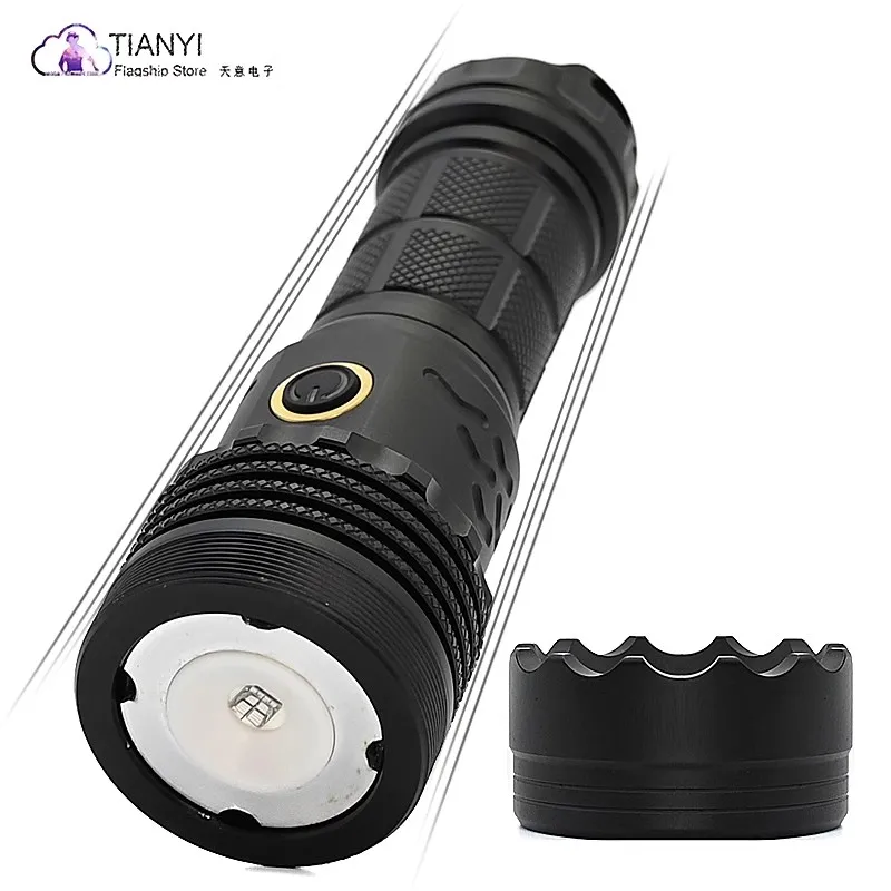 SV91 High-power purple flashlight waterproof aluminum alloy focusing model 365&395nm type c charging detection fluorescent agent