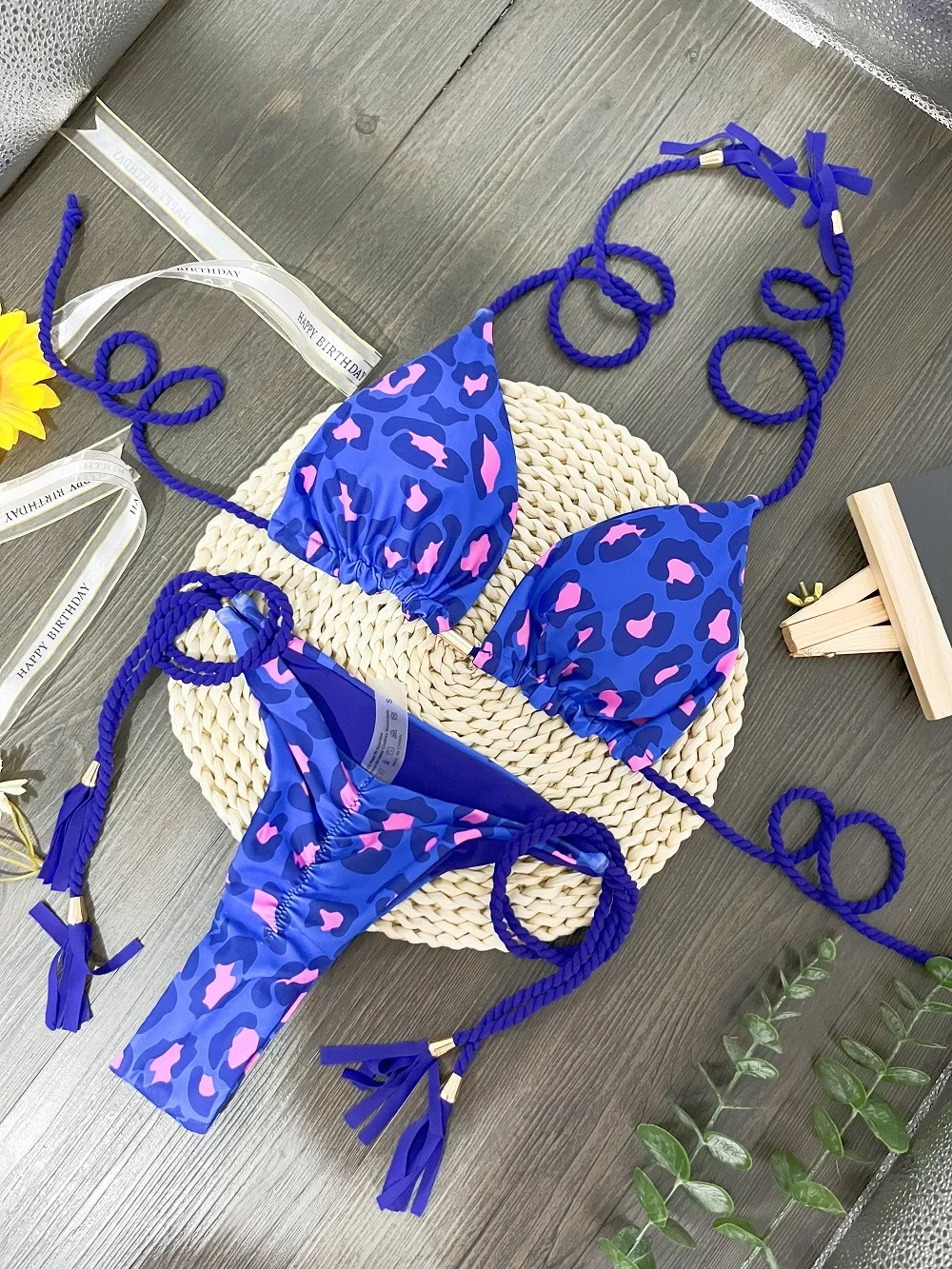 

Sexy Leopard Print Bikini Set Swimsuit Women's Swimwear For Female Biquini Two Piece Beachwear 2023 New Bathing Suit