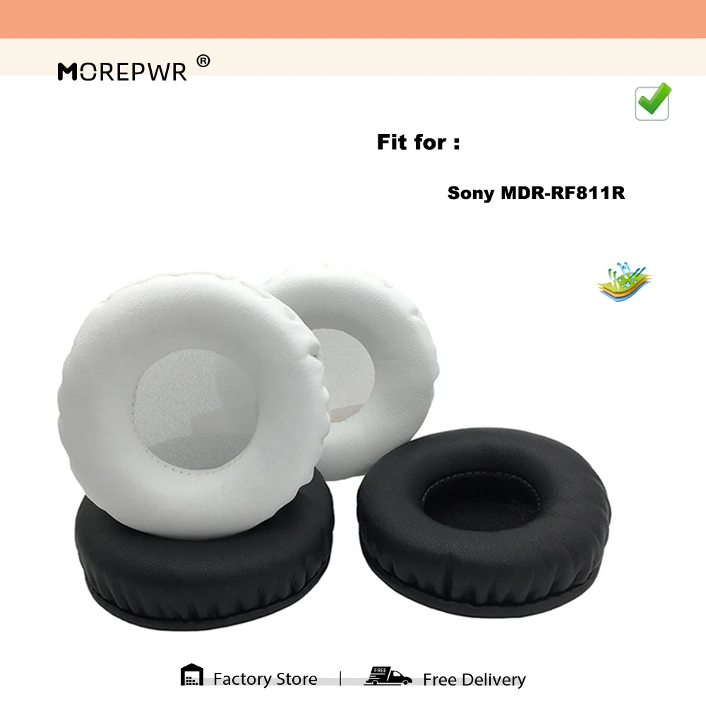 เปลี่ยนแผ่นรองหูฟังสําหรับ Sony MDR-RF811R ชุดหูฟังอะไหล่เบาะหนังกํามะหยี่ Earmuff หูฟังปก