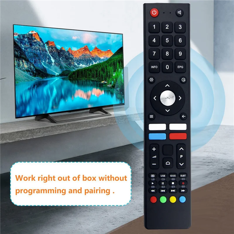 HFES Vervanging Voice Remote Voor CHIQ Smart 4K UHD TV L32H7N L32H7S U43H7AN U43H7L U43H7LX U50H7AN U50H7N U55H7A