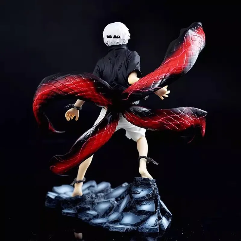 Figura Kaneki Ken Touka de 24cm con máscara ciempiés, figura de Anime, media criatura humana, modelo coleccionable, decoración de escritorio, juguete para regalo