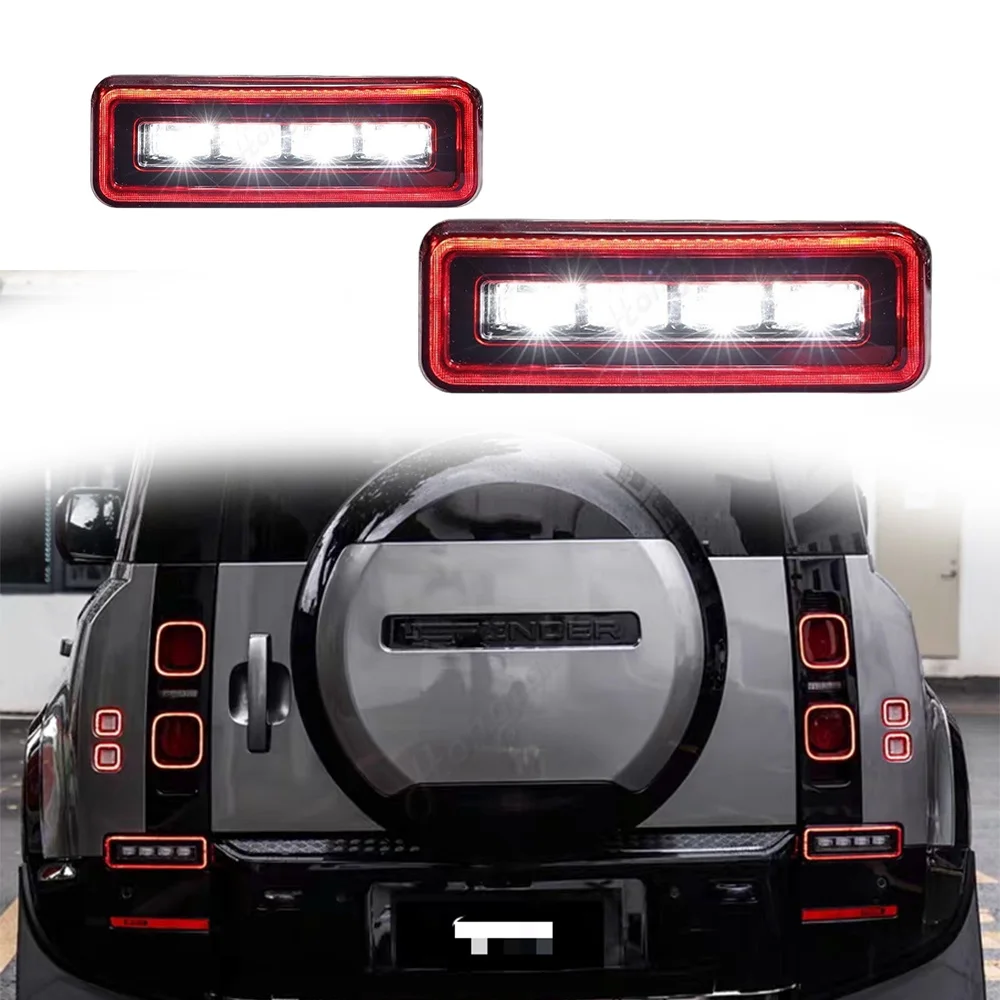 LED Reversing Light for 2020-2021 2022 2023-2025 Land Rover Defender 90 110 Car light High Light Rear Bumper Light with Daylight
