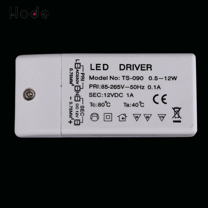 DC 12V 1A LED Power Supply LED Driver Transformato 12W LED Strip Light TS-090