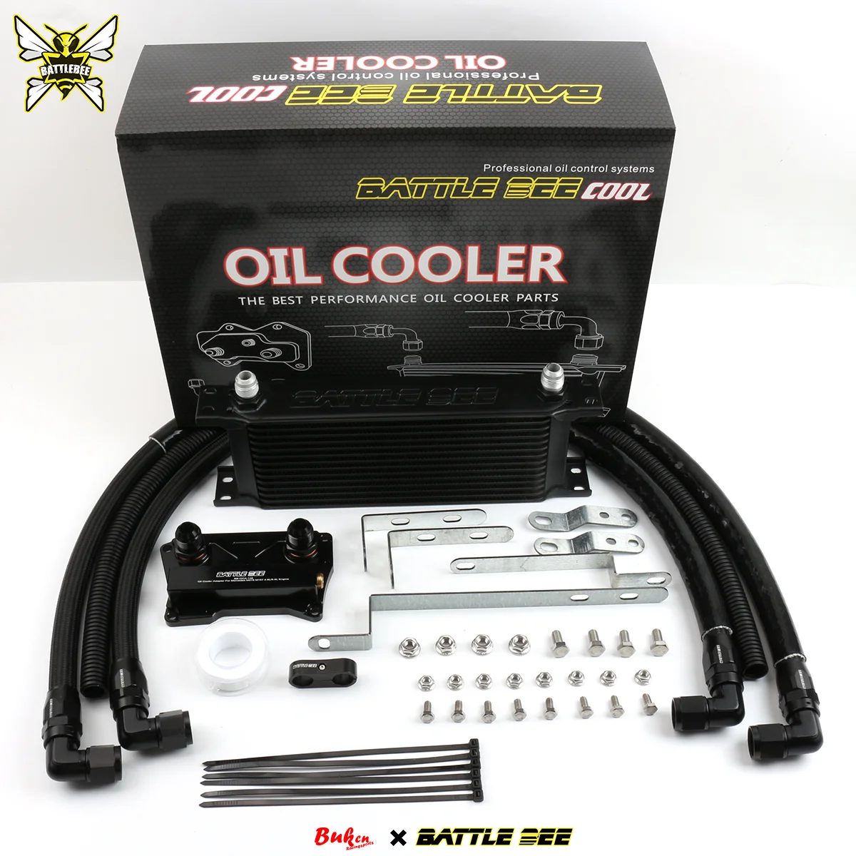 AN10 Aluminum 19 Rows British Type Car Engine Oil Cooler Cooling Radiator For Mercedes-BENZ M278 M157 4.7/5.5L V8 BB-OCK-157