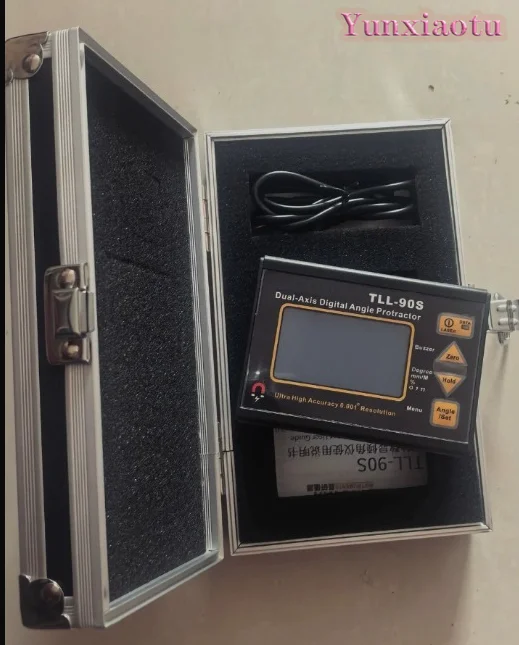 High Precision 0.005 Laser Level TLL-90S Digital Display Biaxial Inclinometer Angle Gyroscope