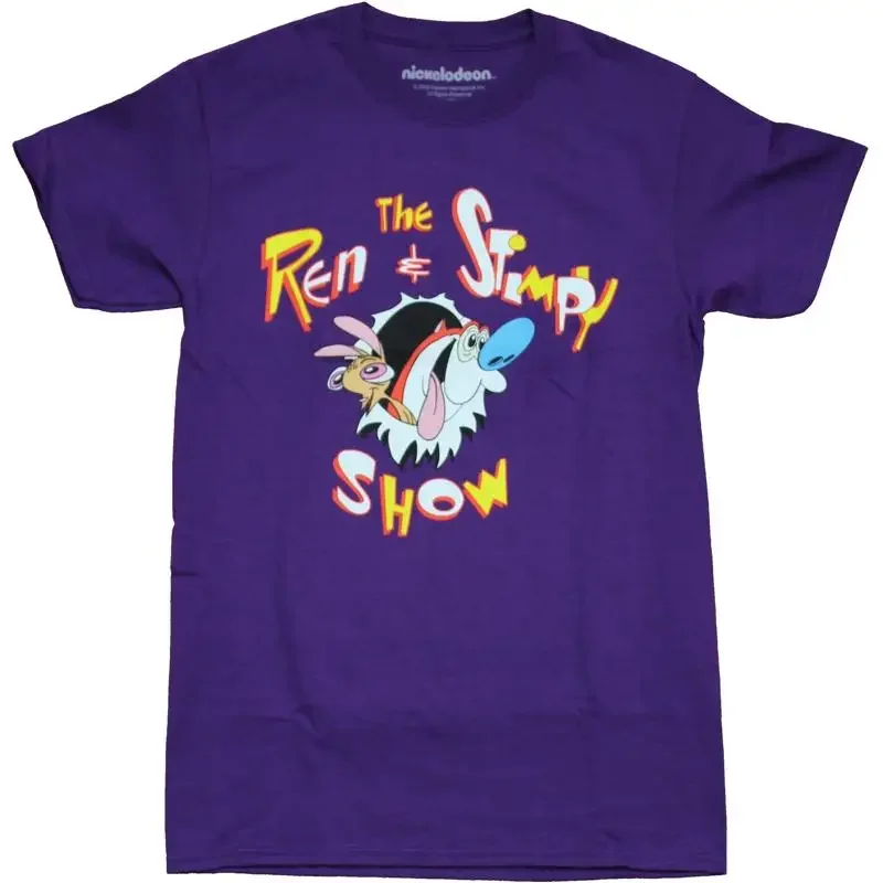 Ren y Stimpy Camiseta para hombre Classic Show Intro Logo Imagen