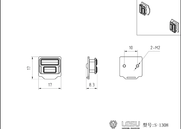 Rückleuchten mit Blinkfunktion, LED, 3V, Upgrade für 1/14 Tamiya RC, für SCANIA, MAN, Lesu, Actros, Bobcat, Lader, ferngesteuerte Spielzeugteile. – Detail 1