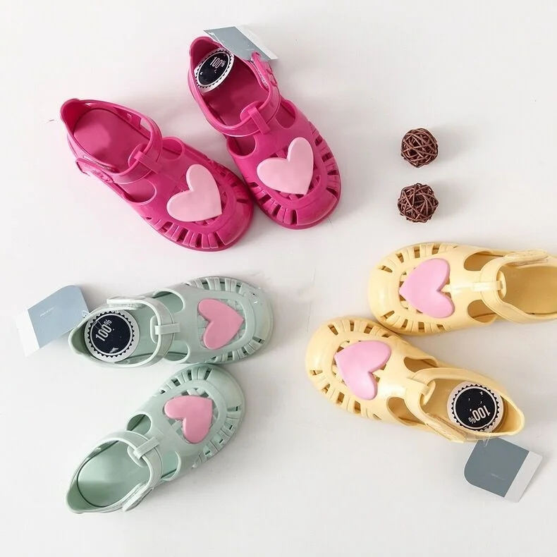 Summer children fashion love flat casual sandals