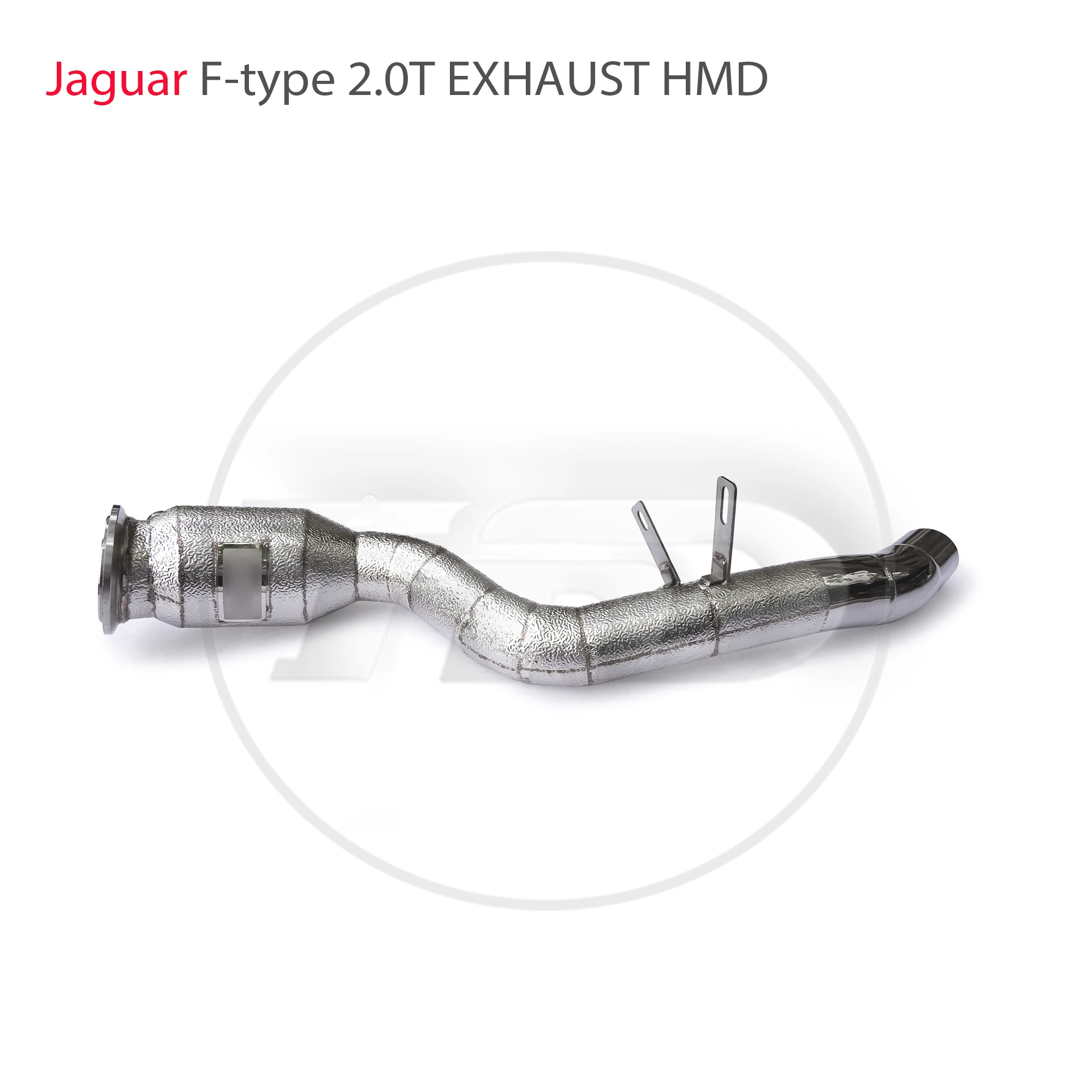 High Flow Performance Downpipe for Jaguar F-type 2.0T HMD Exhaust System Catalyst Converter