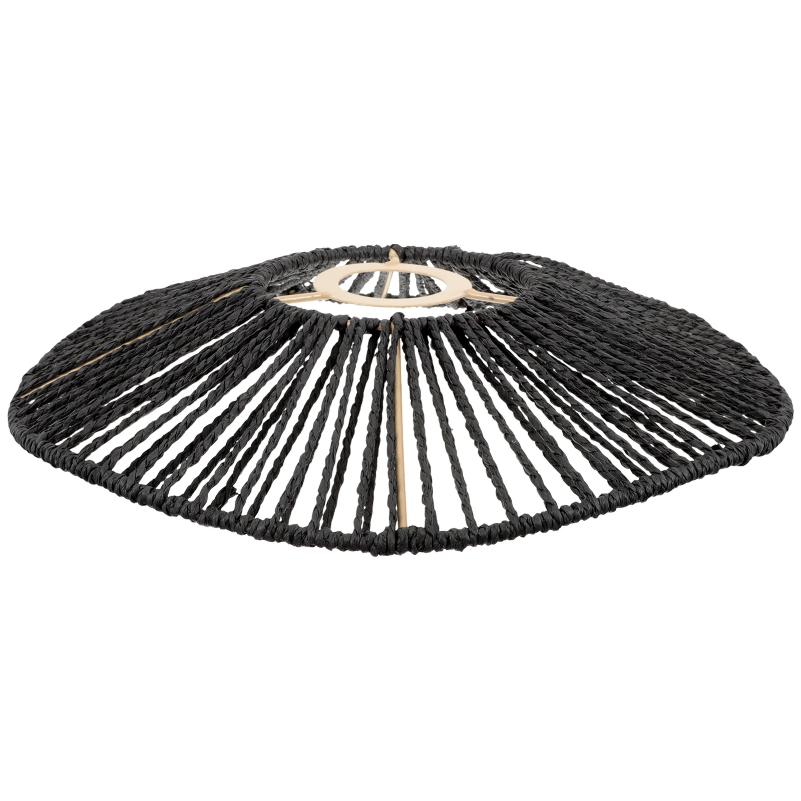 

Тканый бумажный абажур в стиле ретро, чехол для потолочного светильника, элегантное украшение в деревенском стиле для комнаты, спальни, ресторана, тканый абажур