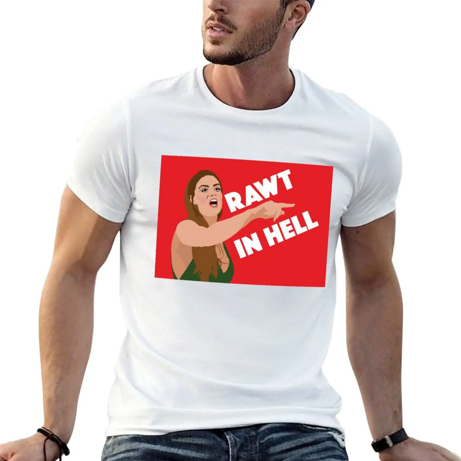 

BRITTANY CARTWRIGHT Rawt In Hell VPR (Vanderpump Rules) T-Shirt cotton t shirts high quality T-Shirt