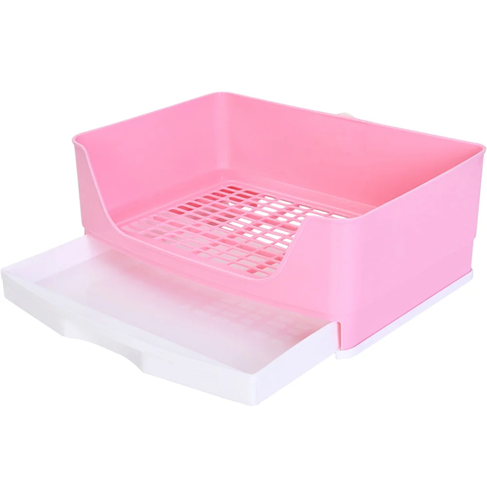 البلاستيك الحيوانات الصغيرة المرحاض المنزلية أرنب قعادة مريحة غينيا خنزير صندوق نفايات داخلي الشرفة حديقة أرنب صندوق نفايات