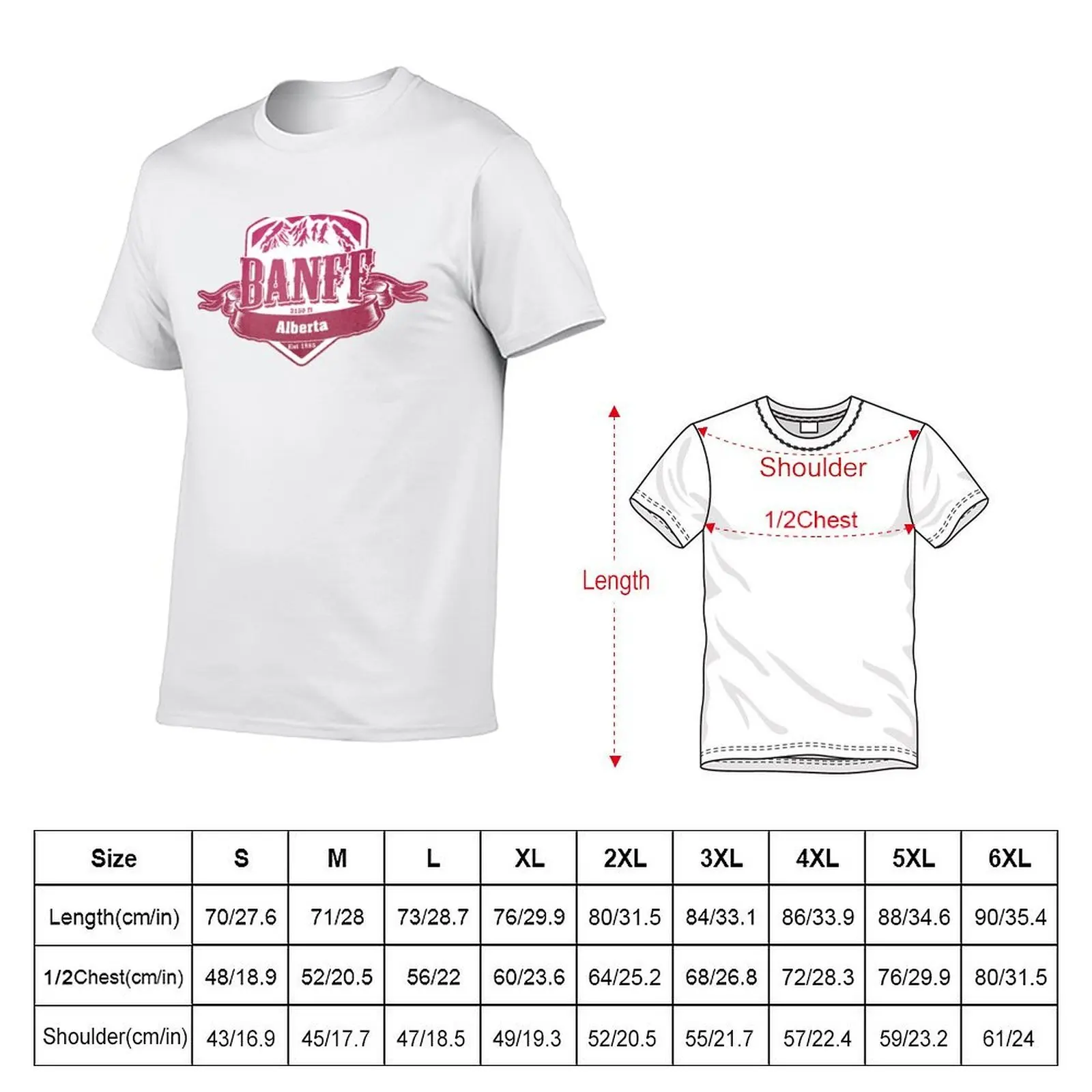 Banff Alberta Ski Resort T-Shirt cotton t shirts man 100% t shirts for man pack white T-Shirt