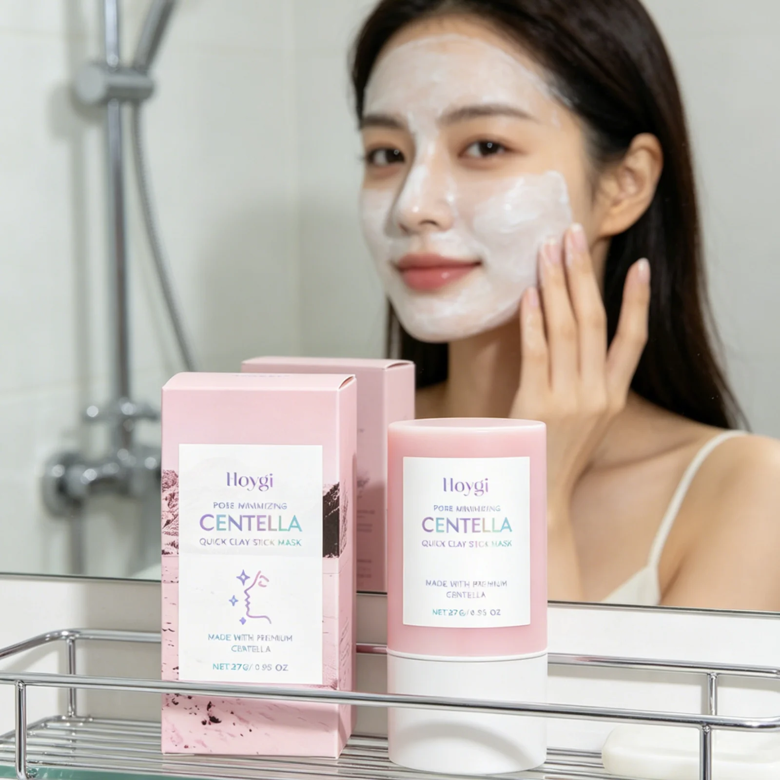 Hoygi Centella Clay Stick Mask Long Lasting Moisturizing Reducing Pores Smoothing Skin Revitalizing Pore Minimizing Clay Mask