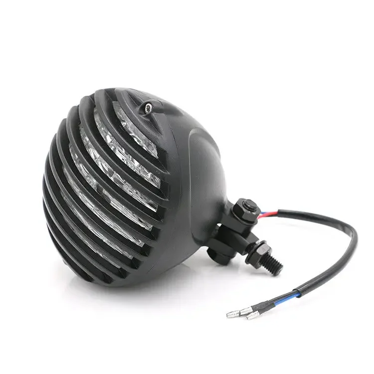 

Black Grill Retro Headlight Lamp For Dyna Touring Sports Chopper Bobber Shadow